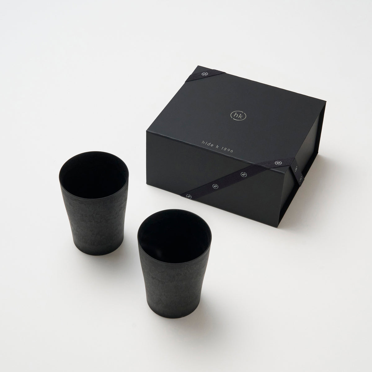 ギフトボックス入りセット】タンブラー 300ml ブラック × 2