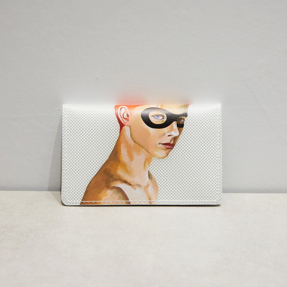 MINIMAL CARD CASE with MIKIO ART mens (GLASS FIBER)