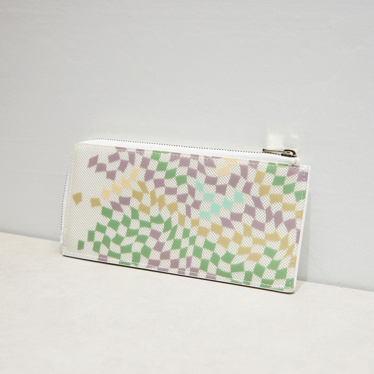 MINIMAL WALLET with MIKIO ART tile Green (GLASS FIBER)