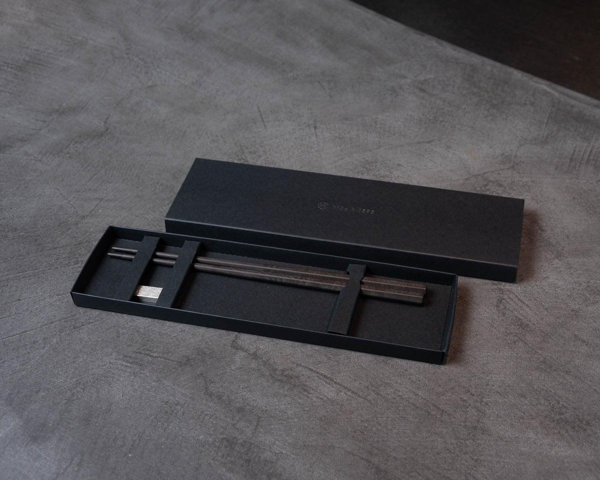 CHOPSTICKS BLACK & REST MOKU 箸・箸置きセット