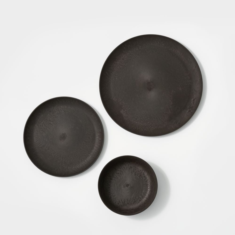 Letoa Collection 3-Piece Set, Dark Brown | Designed by Kengo Kuma