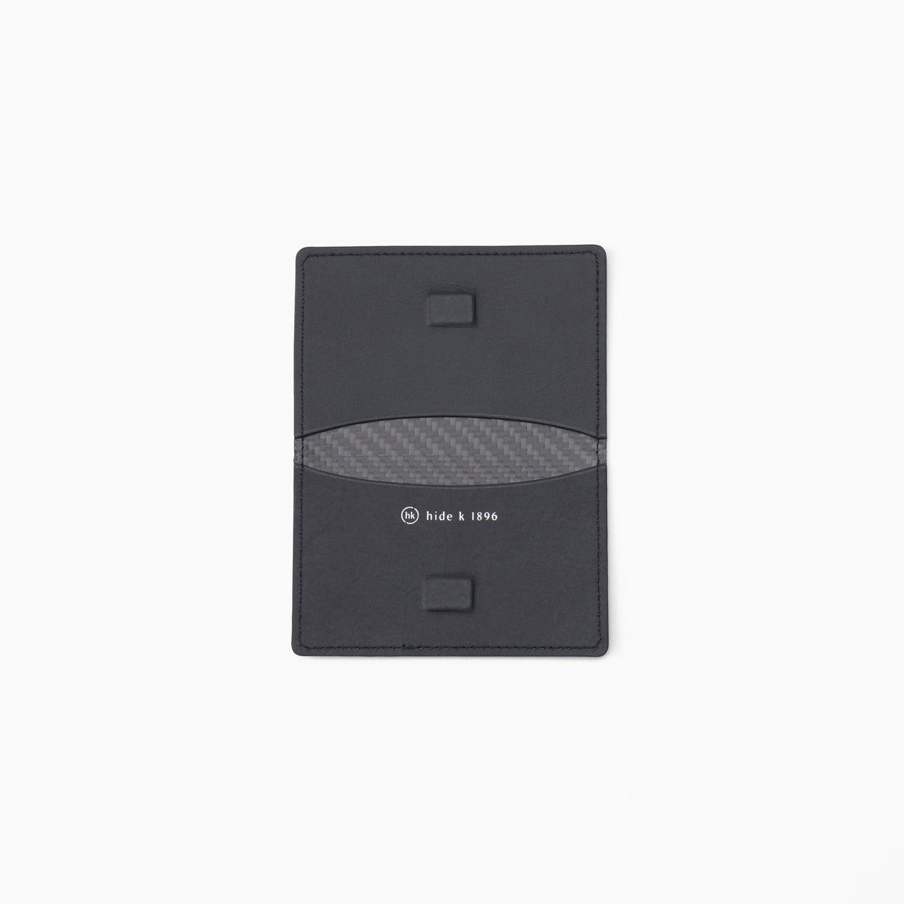 MINIMAL CARD CASE with MIKIO ART tile blue (CARBON FIBER)