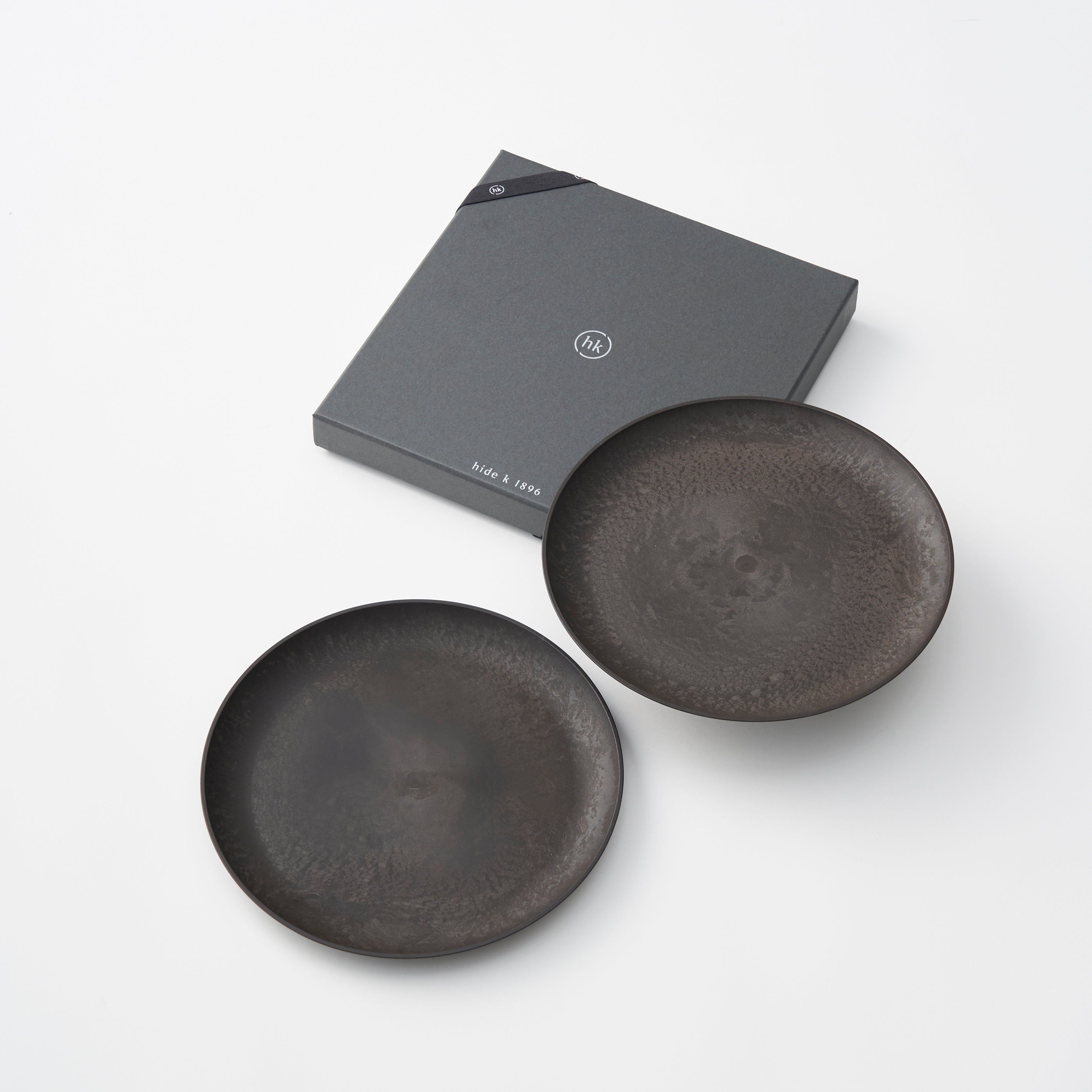 レトワコレクション 21cm プレート ダークブラウン ペアギフトセット | 隈研吾デザイン