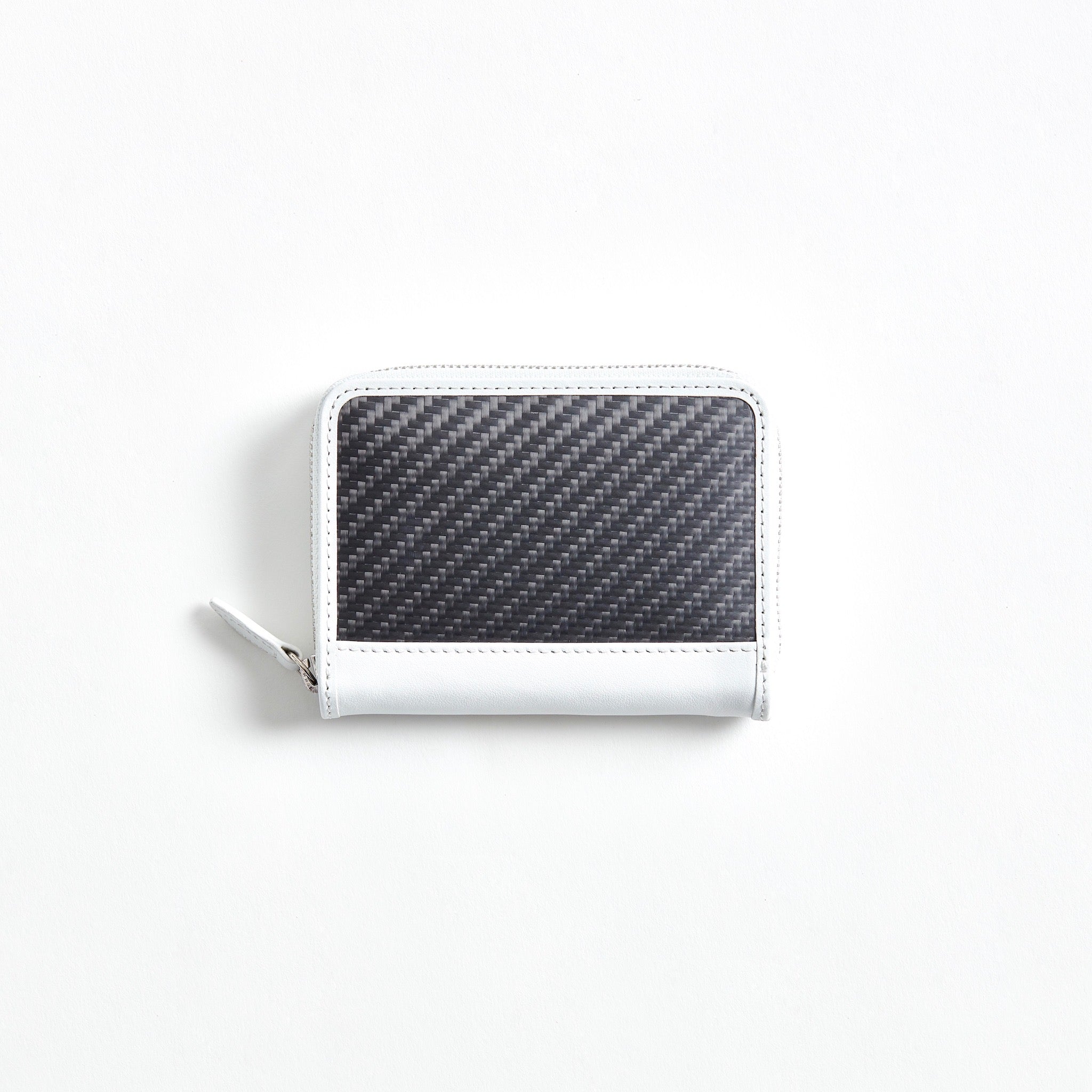 mini round zip wallet