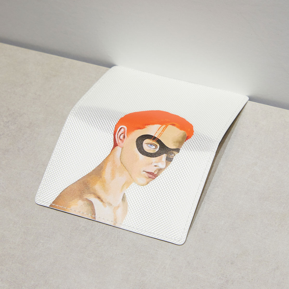 MINIMAL CARD CASE with MIKIO ART mens (GLASS FIBER)