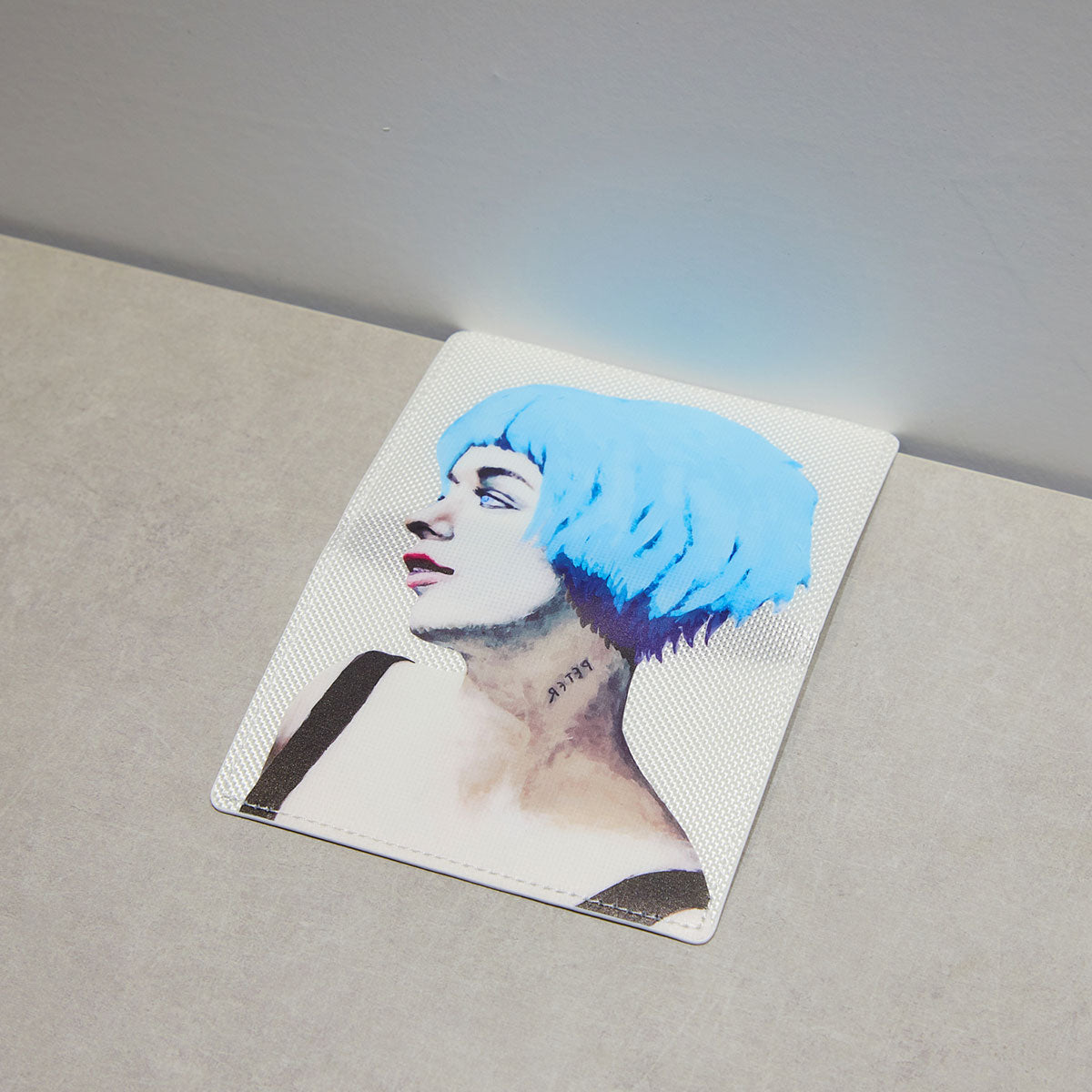 MINIMAL CARD CASE with MIKIO ART woman