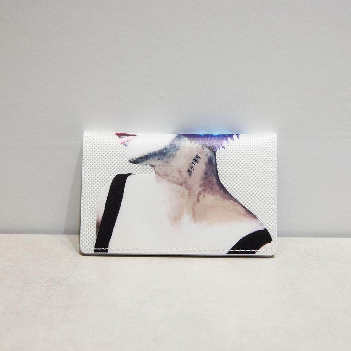 MINIMAL CARD CASE with MIKIO ART woman