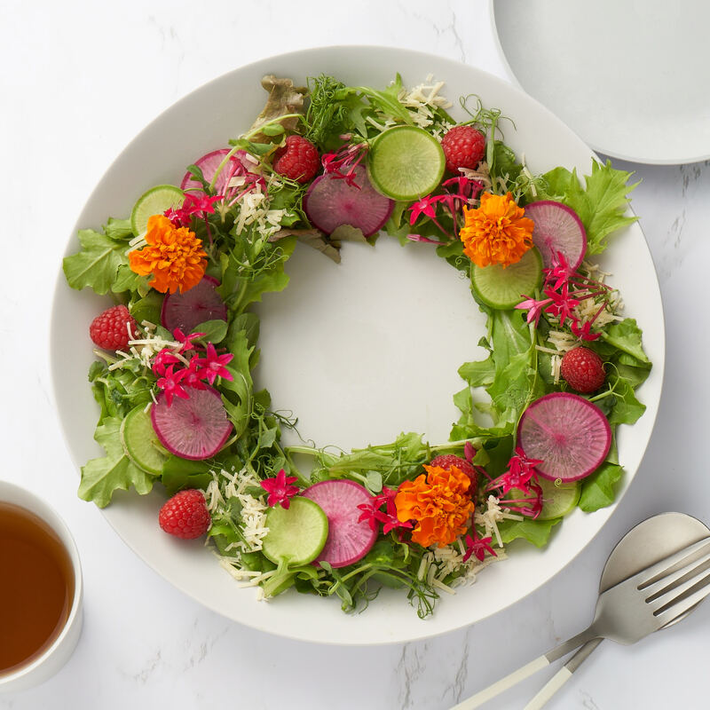 レトワコレクション 25cm 深皿 ライトグレー