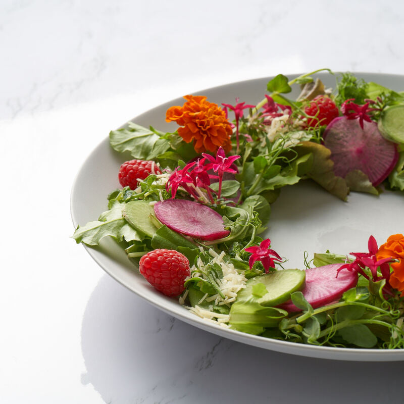 レトワコレクション 25cm 深皿 ライトグレー