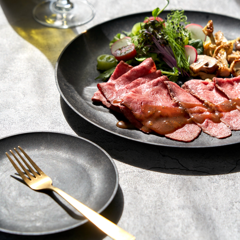 レトワコレクション 15cm 小皿 ブラック