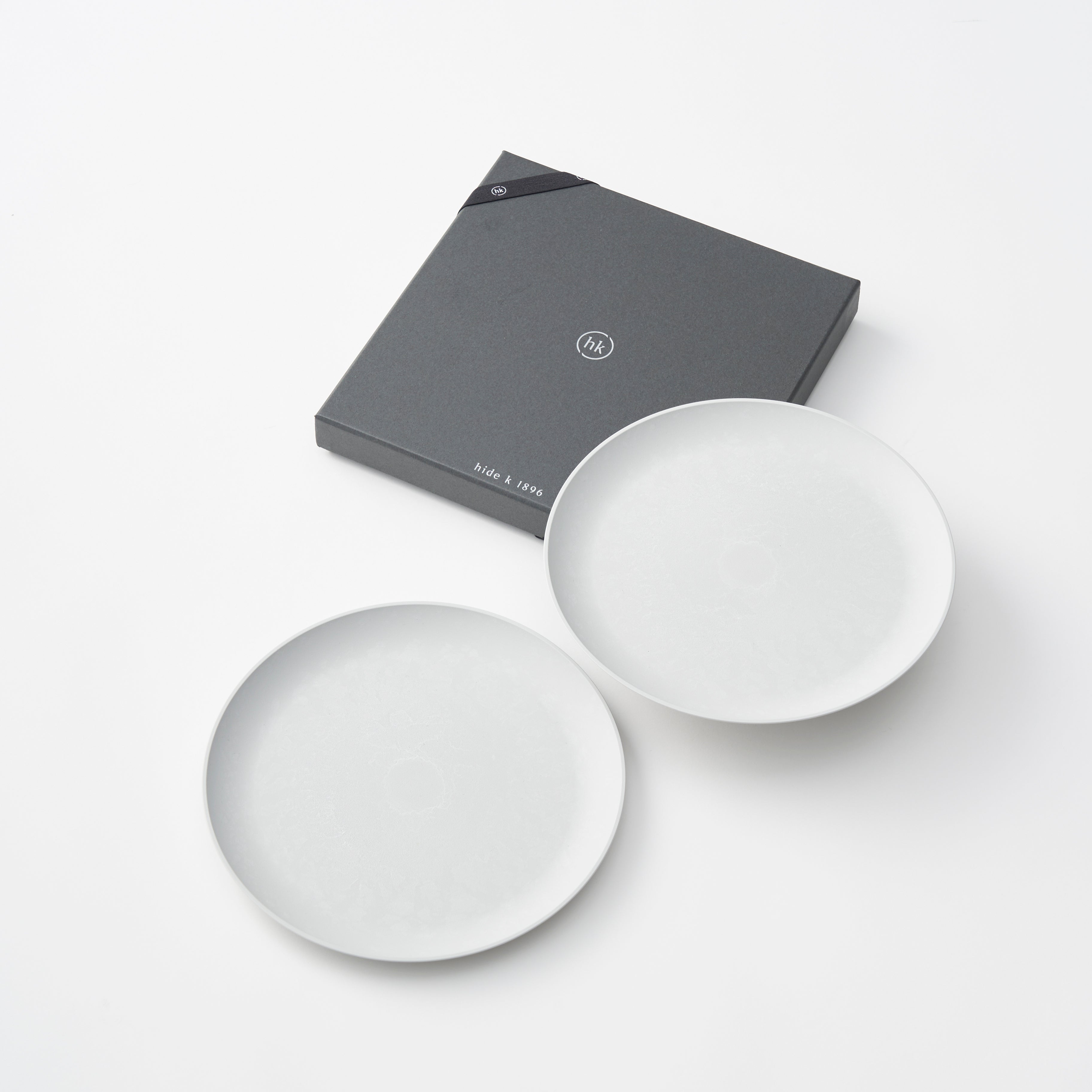 レトワコレクション  21cm プレート ライトグレー ペアギフトセット |  隈研吾デザイン