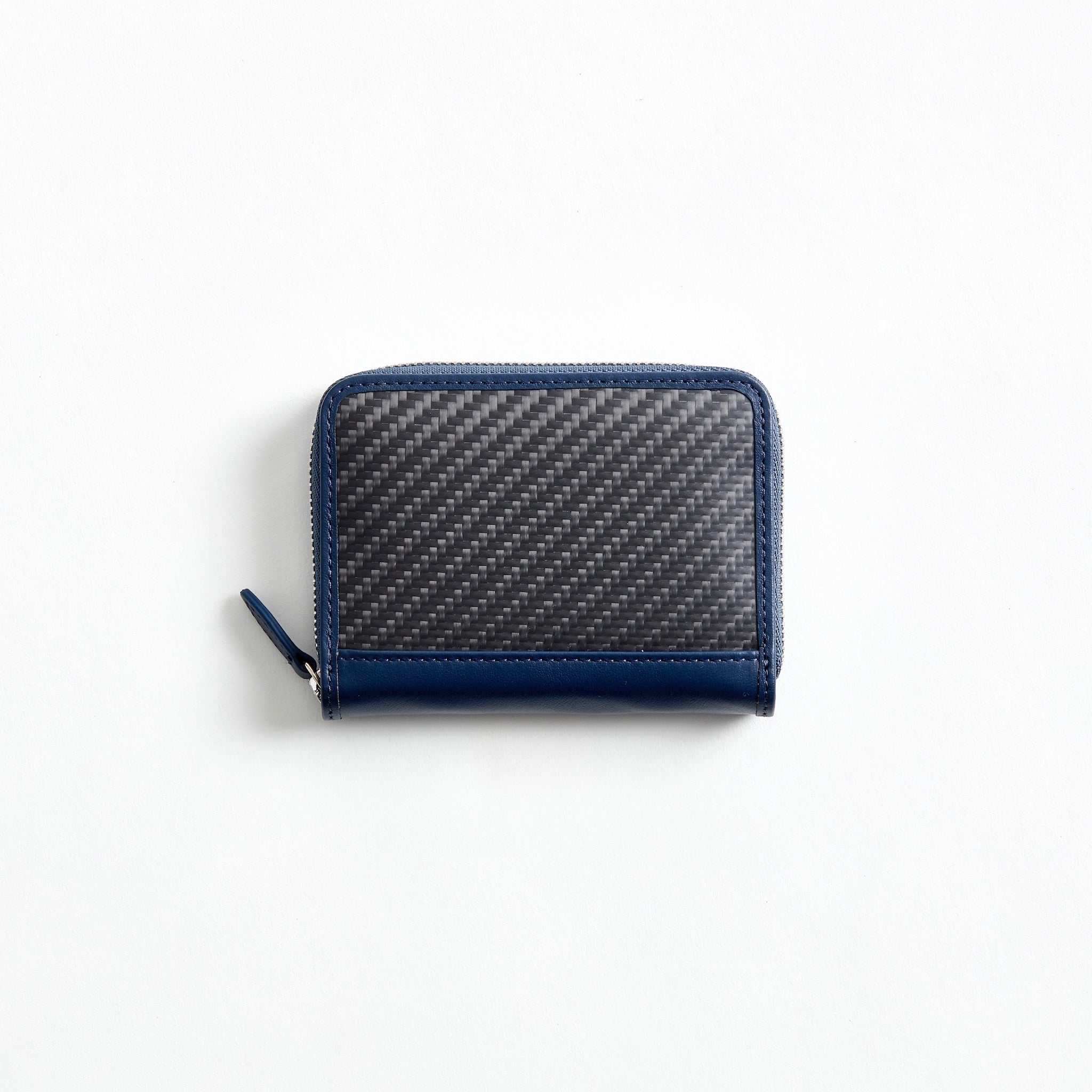 mini round zip wallet