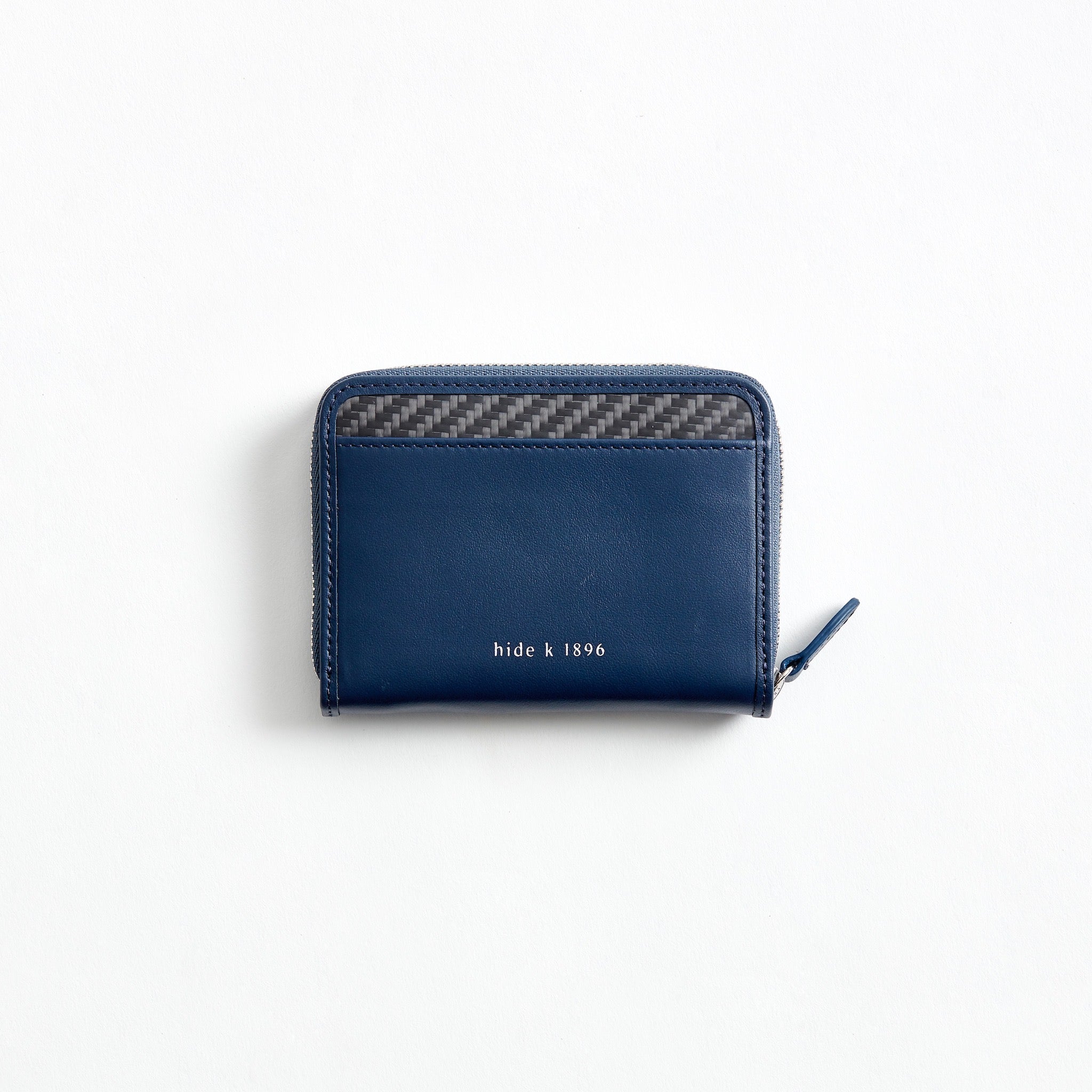 mini round zip wallet