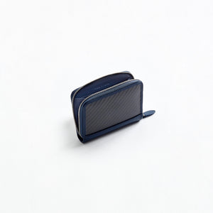 mini round zip wallet
